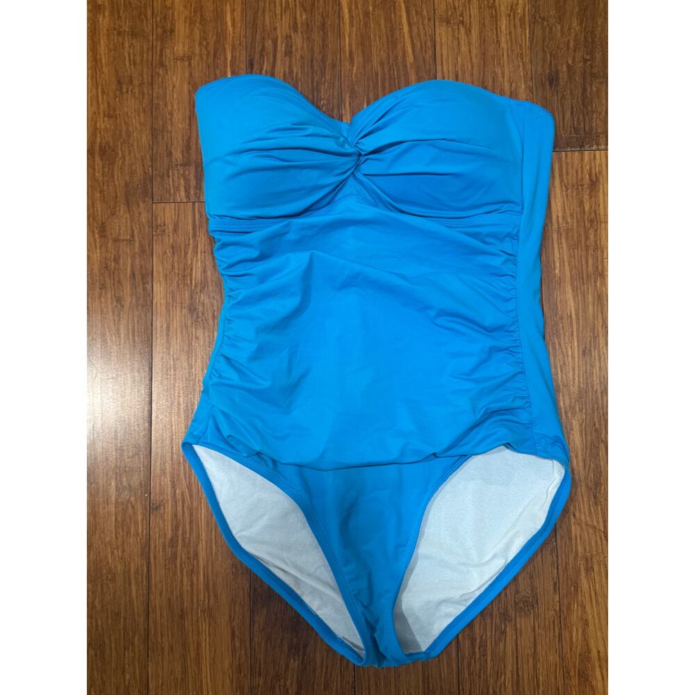 Tommy Bahama Blue Strapless One-Piece Swimsuit Size 10 - Stylish Resort Wear